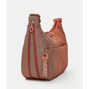 Expandable Shoulder Bag with Closure Mandarina Duck Hobo image-3