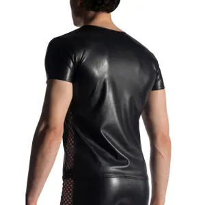 Koszulka z dekoltem w serek Manstore M917 image-1