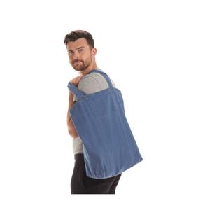 Duży torba na zakupy z denimu Mantis