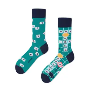 Socken Many Mornings Scrabble image-0