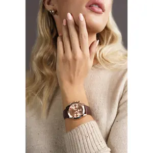 Zegarek ze skórzanym paskiem Marc Lauder Valencia image-1