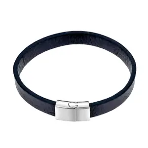 Bracelete de couro verdadeiro Marc Lauder Bellagio image-0