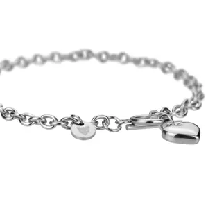 Collier et boucles d'oreilles acier inoxydable femme Marc Lauder Love image-4