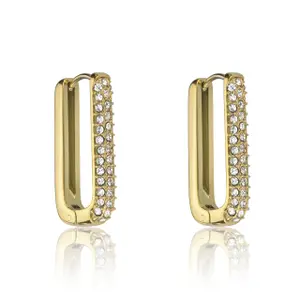 Halsketting en oorbellen roestvrij staal voor dames Marc Lauder Ciampino image-1