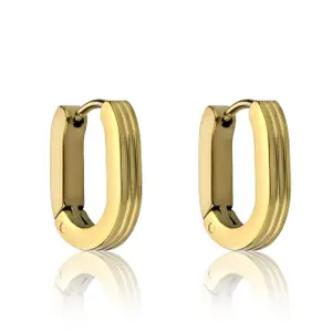 Collar y pendientes de acero inoxidable para mujer Marc Lauder Teramo image-1