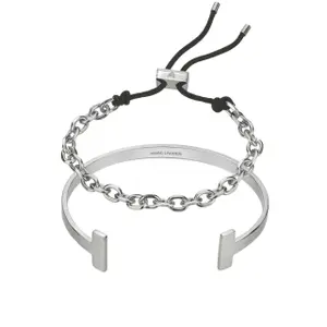 Genuine leather/stainless steel bracelet Marc Lauder image-0