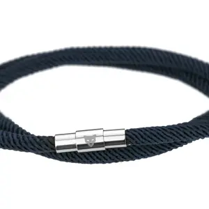 Genuine leather/stainless steel bracelet Marc Lauder image-4