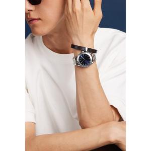 Bracelete de couro verdadeiro Marc Lauder Bellagio image-1