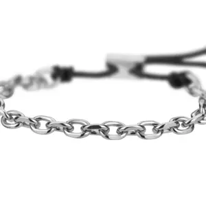 Pulsera de cuero auténtico/acero inoxidable Marc Lauder image-2