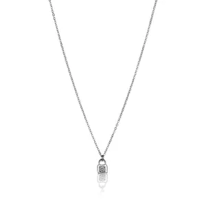 Collier et boucles d'oreilles acier inoxydable femme Marc Lauder Vetrailia image-2