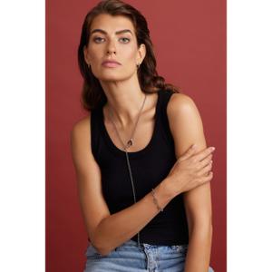 Collier et boucles d'oreilles acier inoxydable femme Marc Lauder Rieti image-3