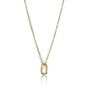 Collar y pendientes de acero inoxidable para mujer Marc Lauder Teramo image-2