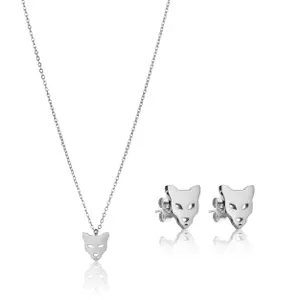 Stainless steel necklace and earrings for women Marc Lauder Marc image-0