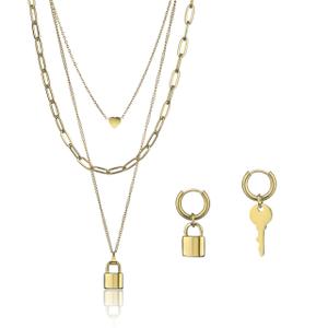 ms003g-stainless-steel-necklace-and-earrings-for-women-marc-lauder-casoli-gold-one-size