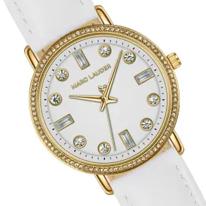 Crocodile leather watch for women Marc Lauder Paris image-2
