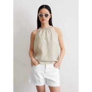 Plain woven women's tank top Marc O'Polo image-1