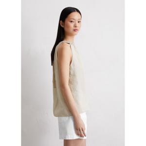 Plain woven women's tank top Marc O'Polo image-4