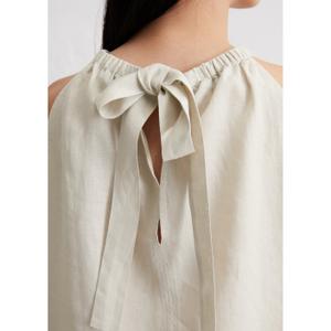 Plain woven women's tank top Marc O'Polo image-5