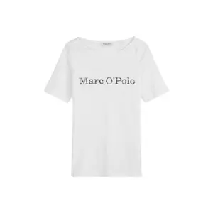 T-shirt con logo stampato all'interno sul petto donna Marc O'Polo image-0