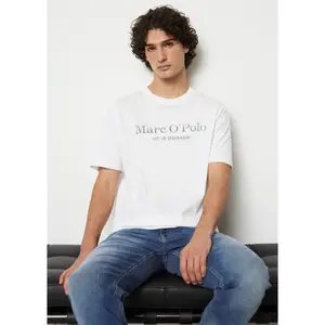 Camiseta com logótipo estampado Marc O'Polo image-1