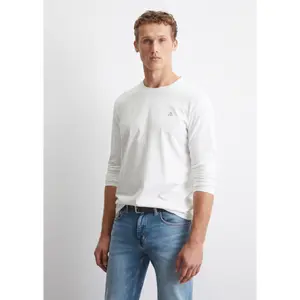 T-shirt de gola redonda com mangas longas Marc O'Polo image-1