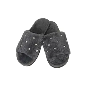 Pantuflas de piel con perlas mujer Marilyn image-0