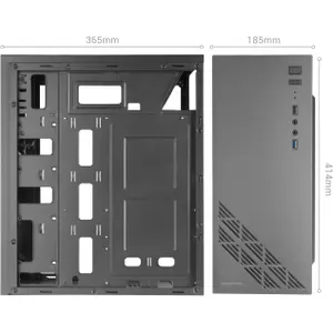 case per pc a torre media atx con pannello in vetro Mars Gaming MC100 RGB