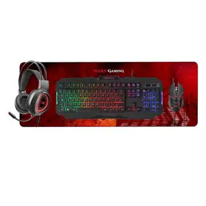Pack Gamer 4 en 1 clavier et souris Mars Gaming MCPRGB2 RGB image-1