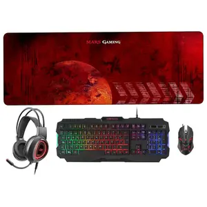 Pack Gamer 4 en 1 clavier et souris Mars Gaming MCPRGB2 RGB image-2