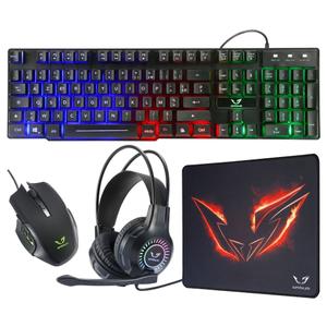 Pack Gamer 4 en 1 clavier et souris Mars Gaming We Gamium RGB image-0