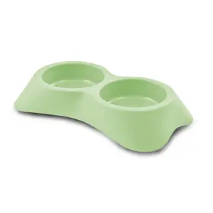 Double plastic cat bowl Martin Sellier image-0