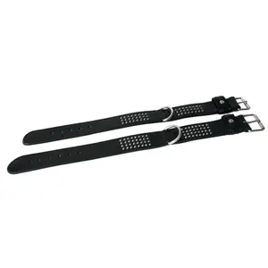 Cowhide dog collar Martin Sellier image-0