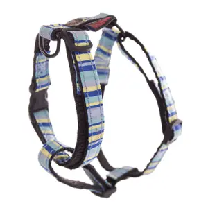 Striped Nylon Dog Harness Martin Sellier Reg Beach image-0