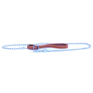 Leather Handle Dog Leash Martin Sellier 2.5 mm image-0