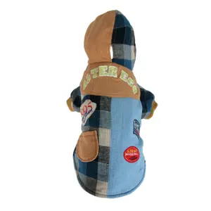 Hooded sweatshirt for dogs Martin Sellier Patchwork image-1