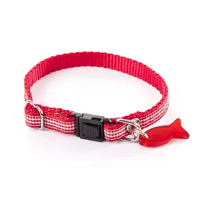Cat collar Martin Sellier Vichy image-0