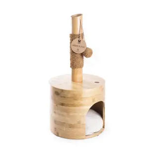 3001962-bambuskatt-trad-med-koja-martin-sellier-beige-40-cm