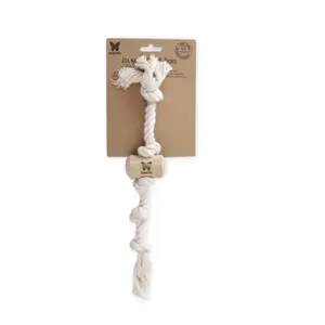 Jouet pour chien bois corde poignée 2 cores Martin Sellier Expresso image-1