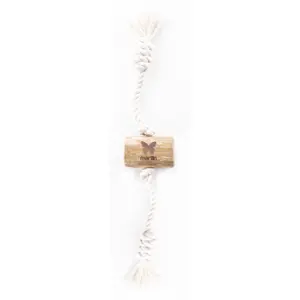 Hundelegetøj i træ med snor og 2 store knuder Martin Sellier Lungo image-1