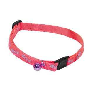 3004829-fluorescent-fish-star-nylon-collar-martin-sellier-pink-10x20-30-cm