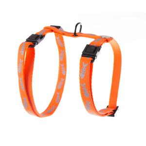 3004840-adjustable-nylon-cat-harness-martin-sellier-fluorescent-orange-fish-10x35-50-cm