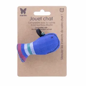 Jouet peluche pour chat poisson Martin Sellier image-1