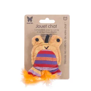 Frog plush toy for cat Martin Sellier image-1