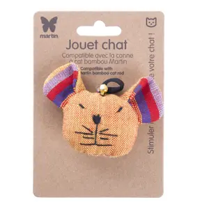 Juguete de peluche para gatos cabeza de gato Martin Sellier image-1