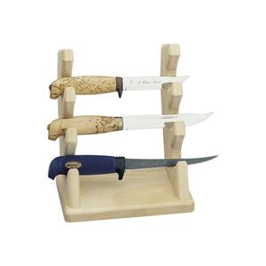 Dřevěný stojan na 3 dýky Marttiini