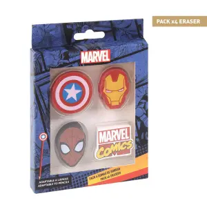 Gum Marvel Ironman - Spiderman - Capitaine Amérique (x4) image-1