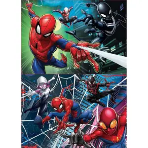 Puzzle 2 x 100 pieces spiderman Marvel image-0