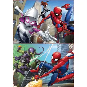 Puzzle 2 x 48 pièces Spiderman Marvel image-0