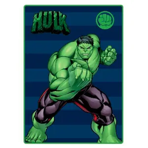 Children's fleece blanket Marvel Avengers Hulk image-0