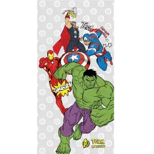 Children's cotton beach towel Marvel Avengers image-0